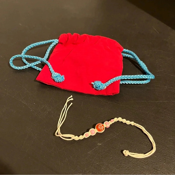 Vintage Build-A-Bear Limited TOO Backpack And Bracelet Floral Hawaiian - Picture 6 of 6